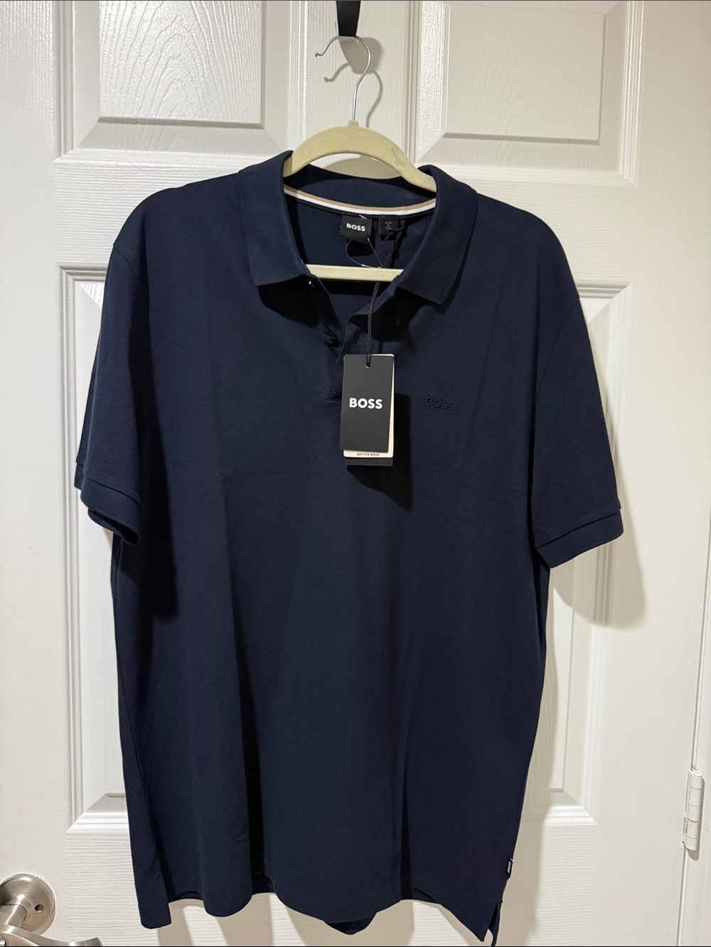 BOSS Men's Dark Navy Polo Shirt